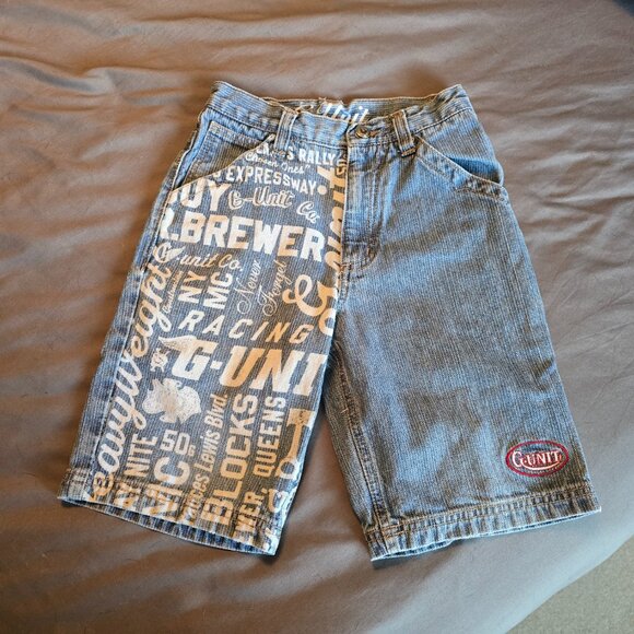 G Unit Tools of the Trade 50 Boys Kids Denim Blue Jean Long Shorts Size 5. - Picture 1 of 10